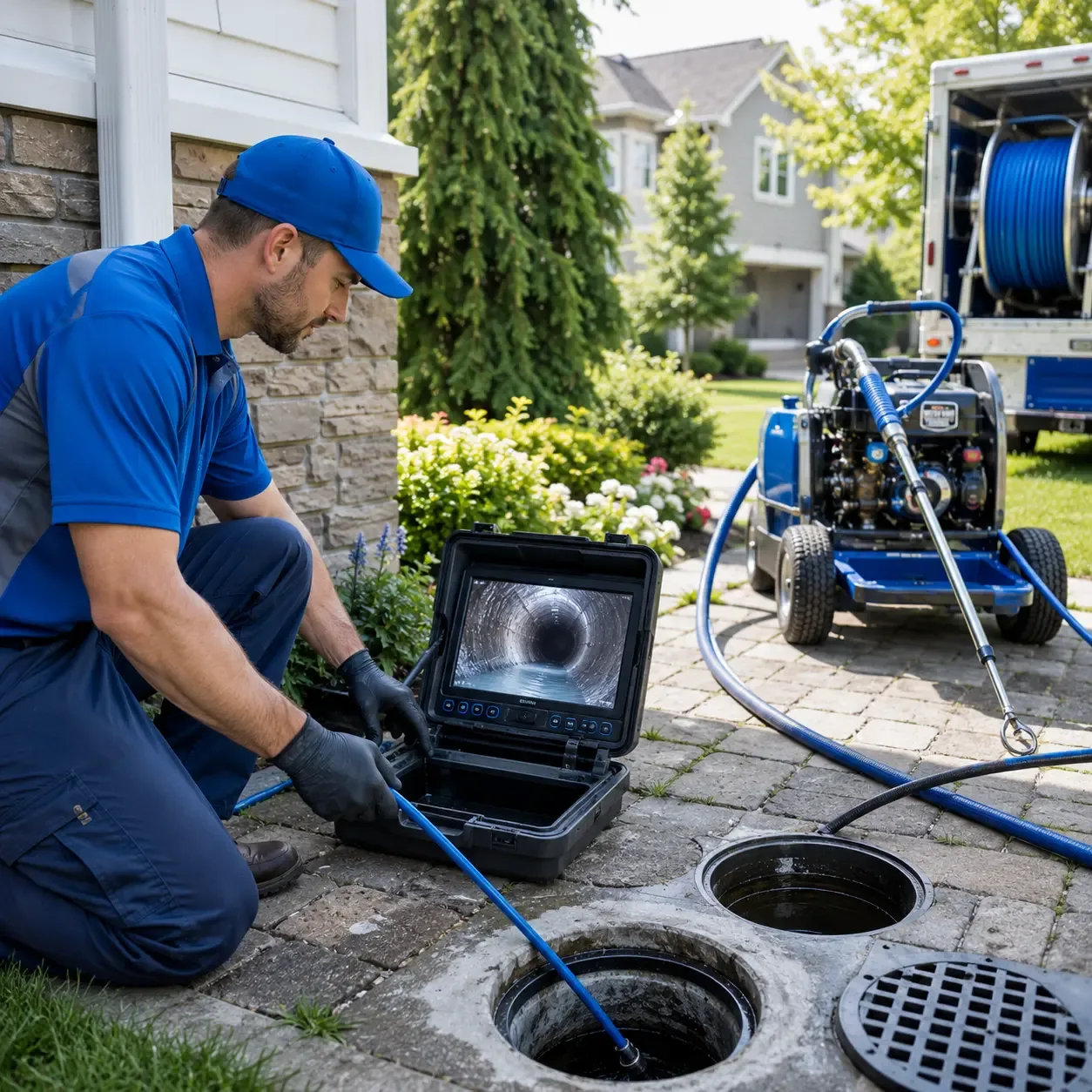 Outdoor drain cleaning professionals serving Brownfield, ME