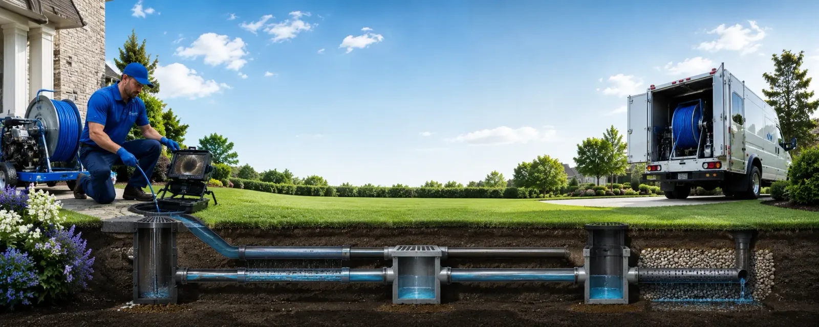 Outdoor drain cleaning information for Brownfield, ME